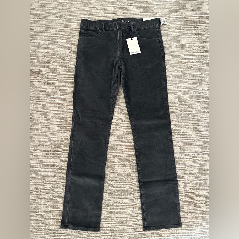 Gap Kids Grey Slim Stretch Corduroy Pants (NWT)
